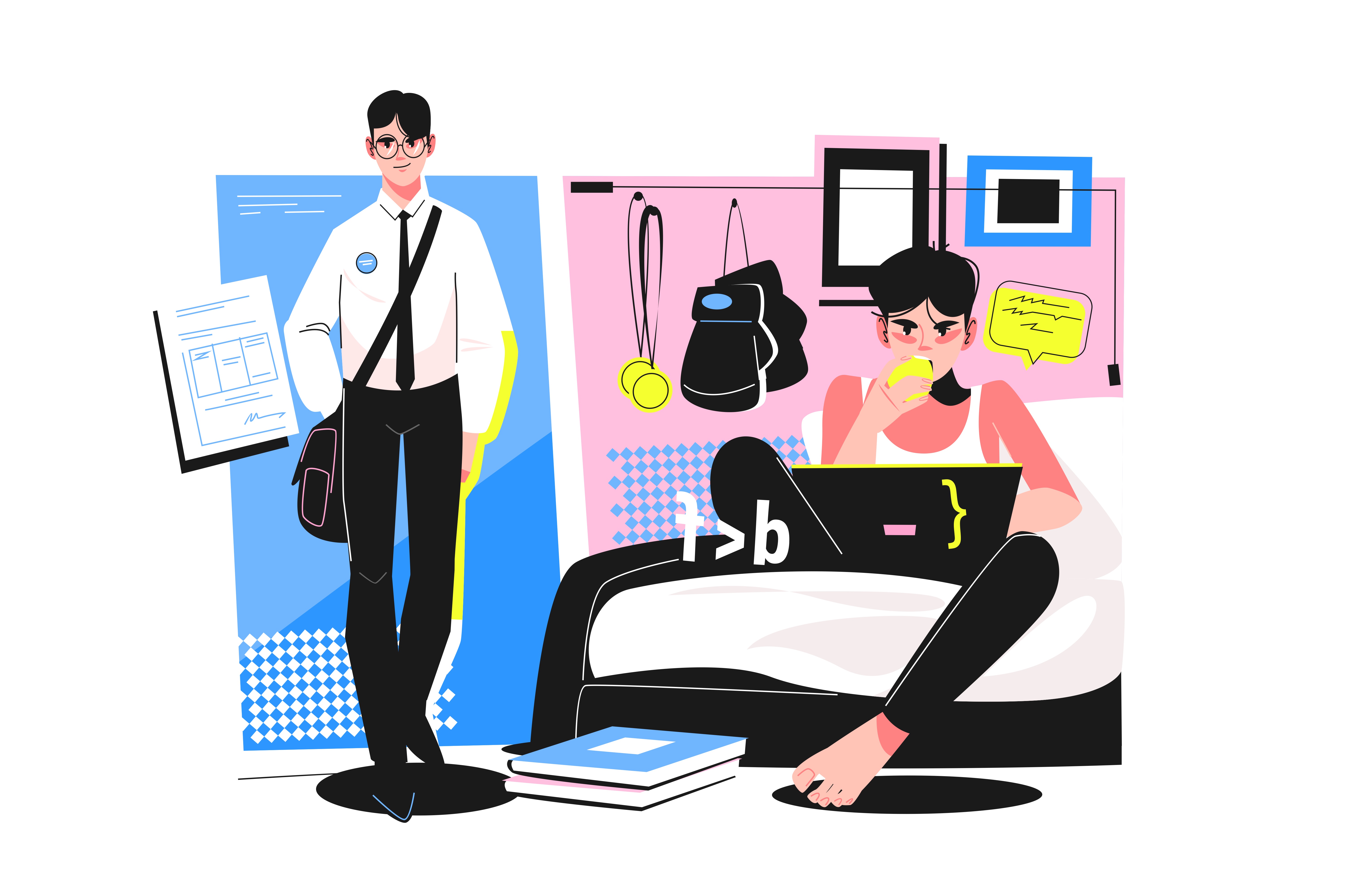 Programming School Student